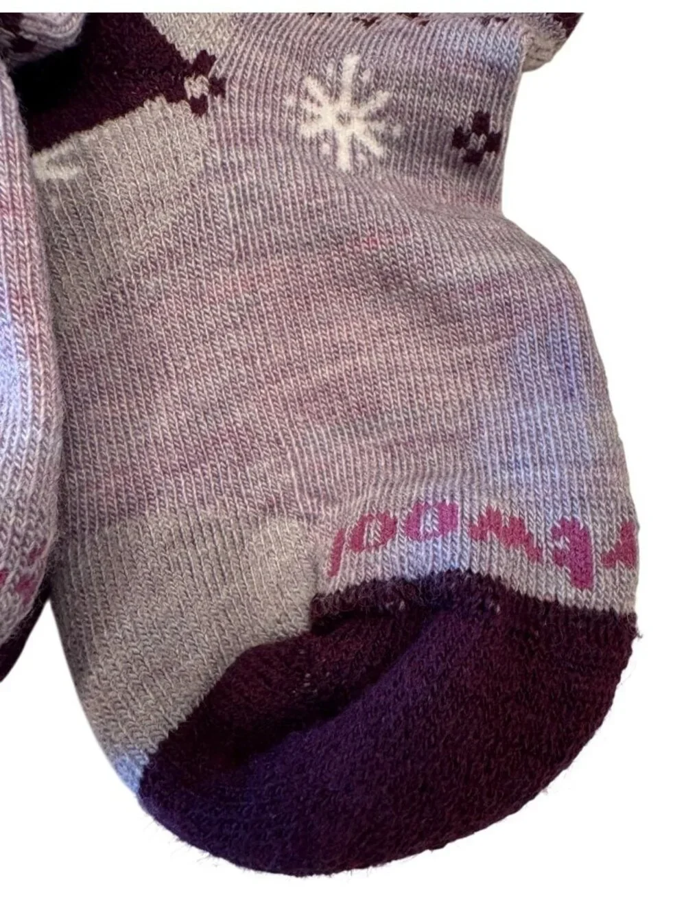Smartwool Kid's Wintersport Size XSmall Full Cushion Socks Heavy Purple Crew Yet